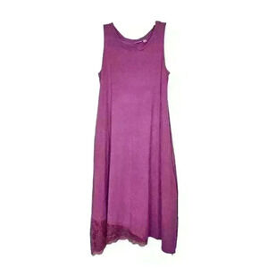 LOGO by Lori Goldstein raspberry maxi dress, size XS